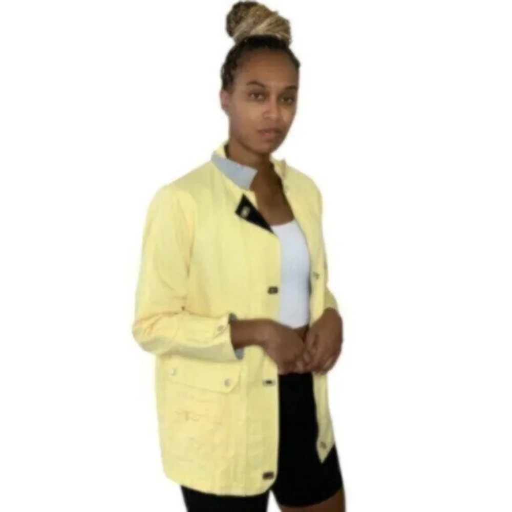 Talbots Yellow Vintage All Weather Parka Rain Coat